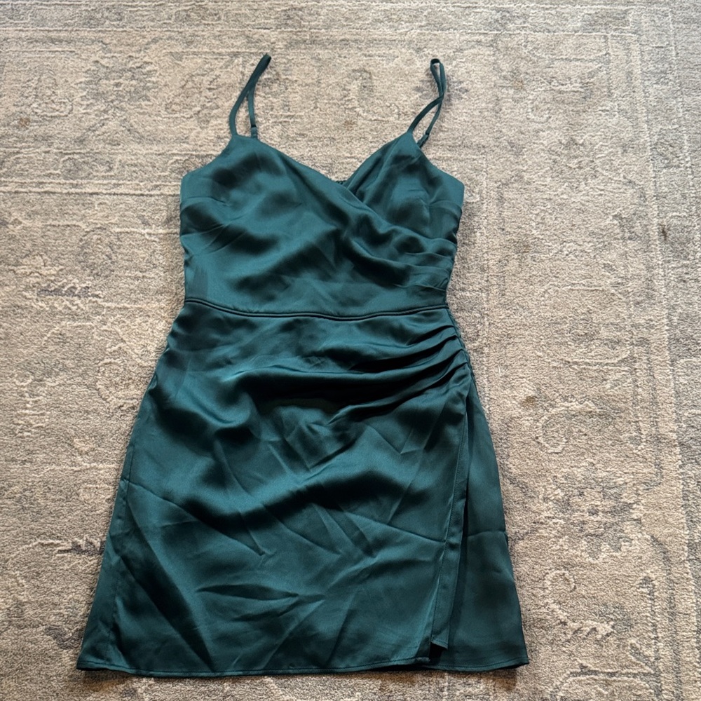 Abercrombie  Green Satin Dress NWT XS